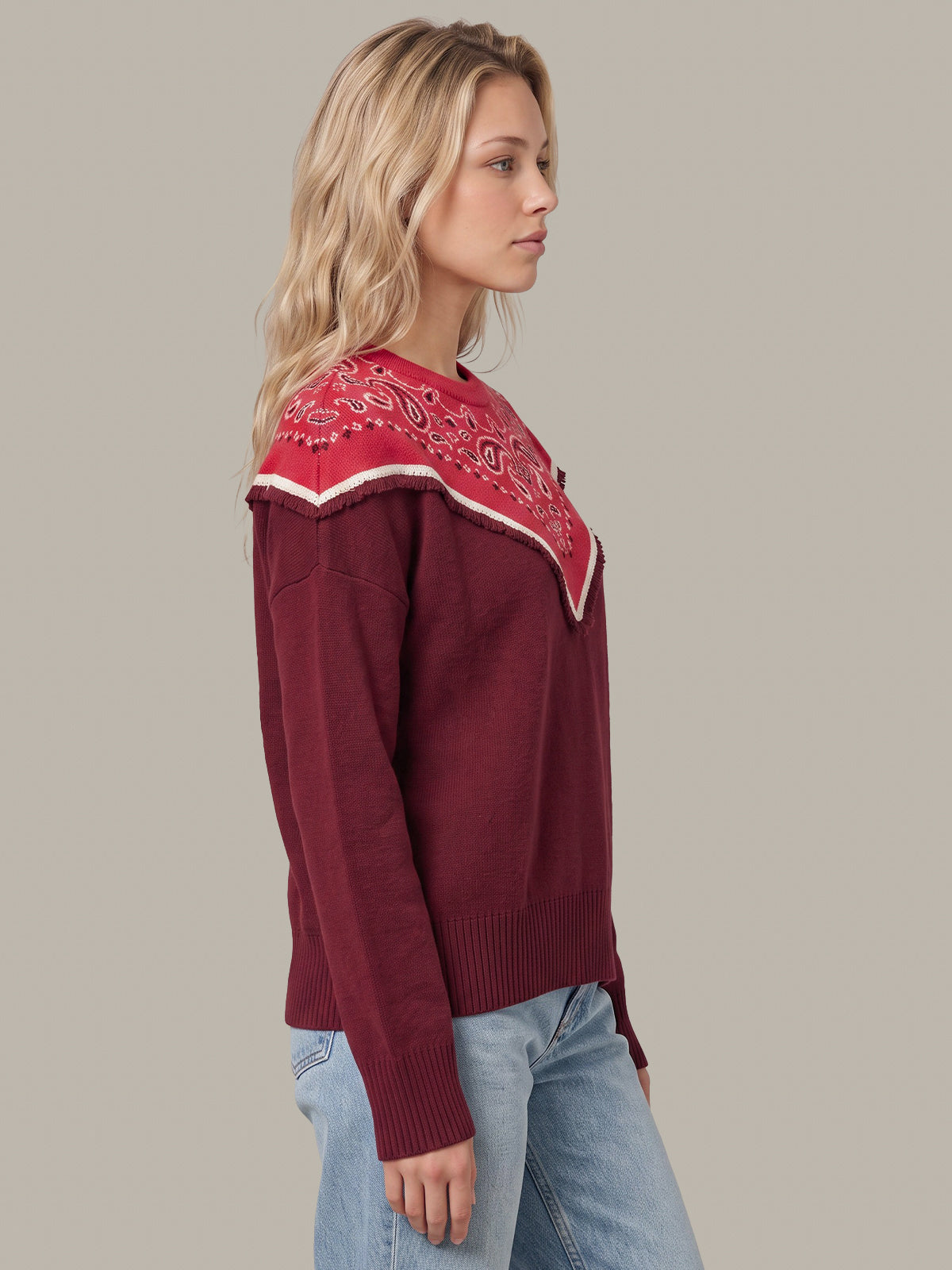 Maple Bandana Yoke Pullover