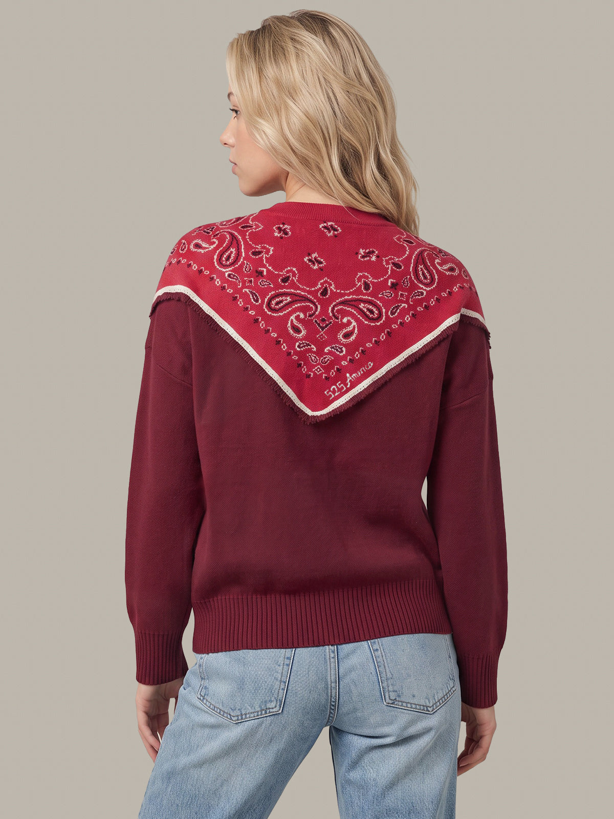 Maple Bandana Yoke Pullover