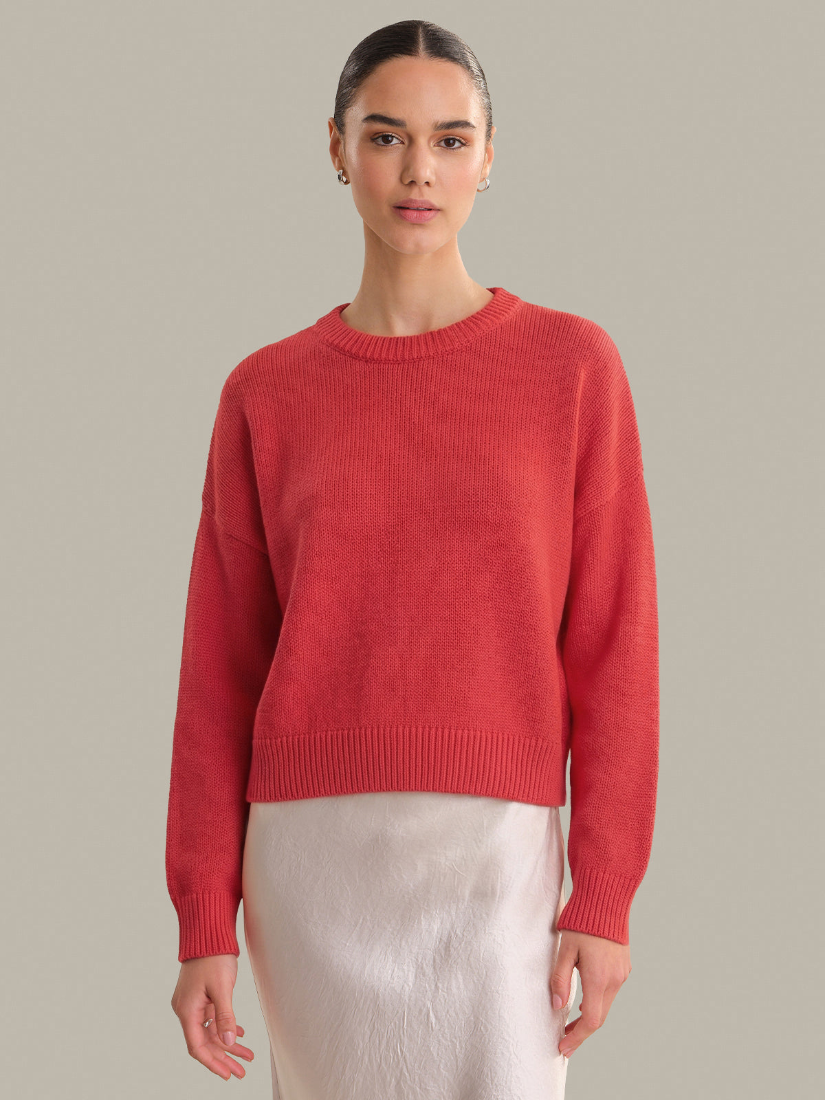 Veda: Classic Cotton Crewneck Sweater
