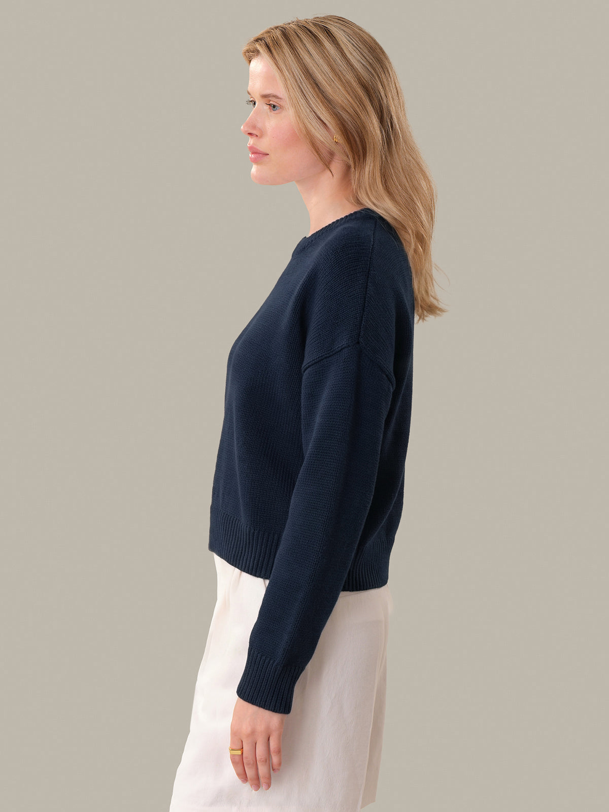 Veda: Classic Cotton Crewneck Sweater