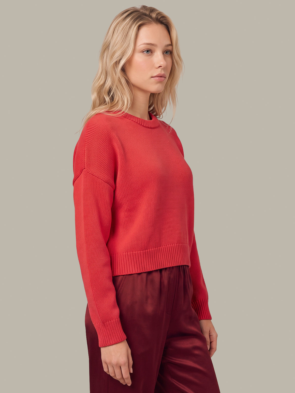 Veda: Classic Cotton Crewneck Sweater