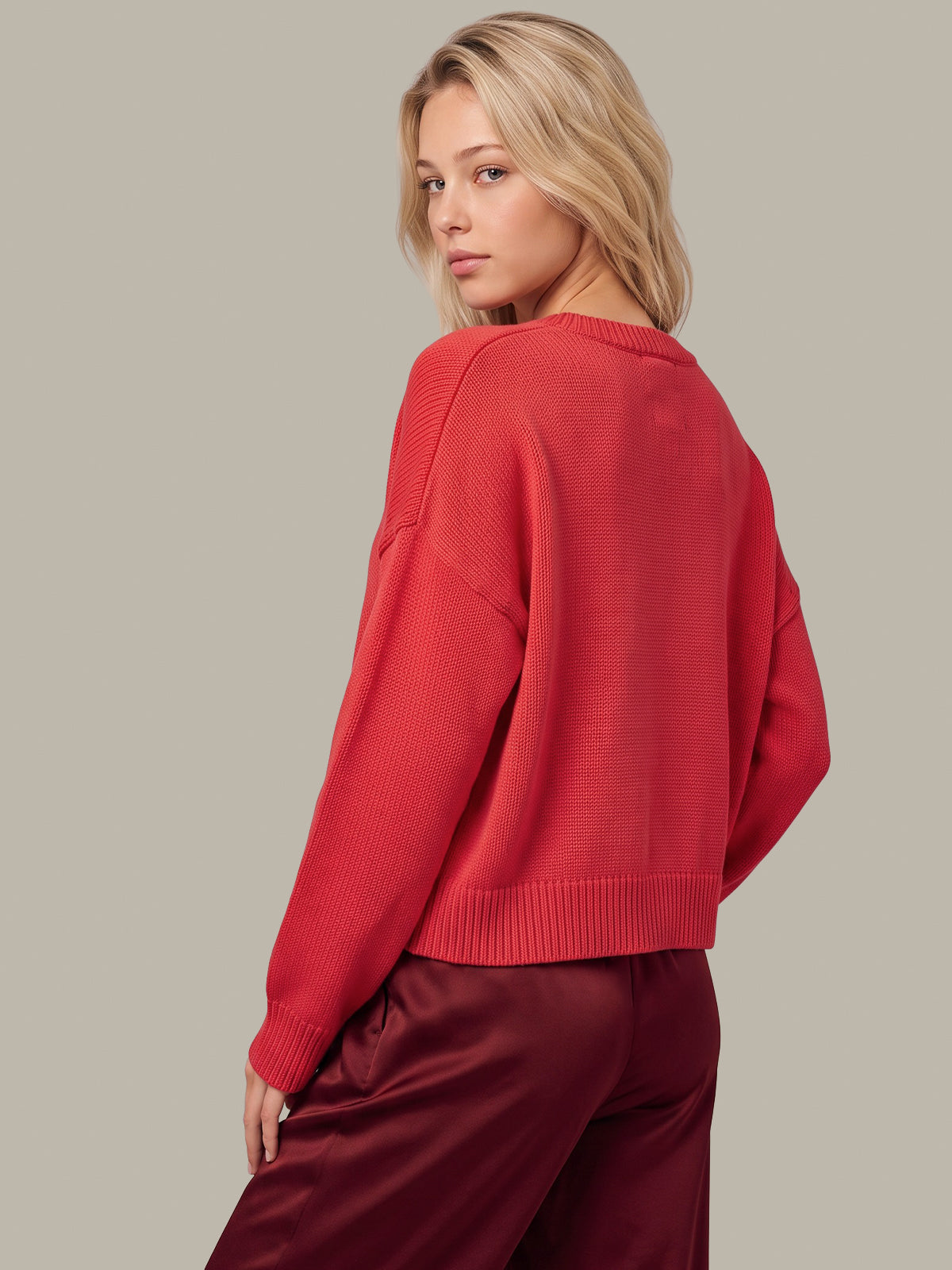 Veda: Classic Cotton Crewneck Sweater