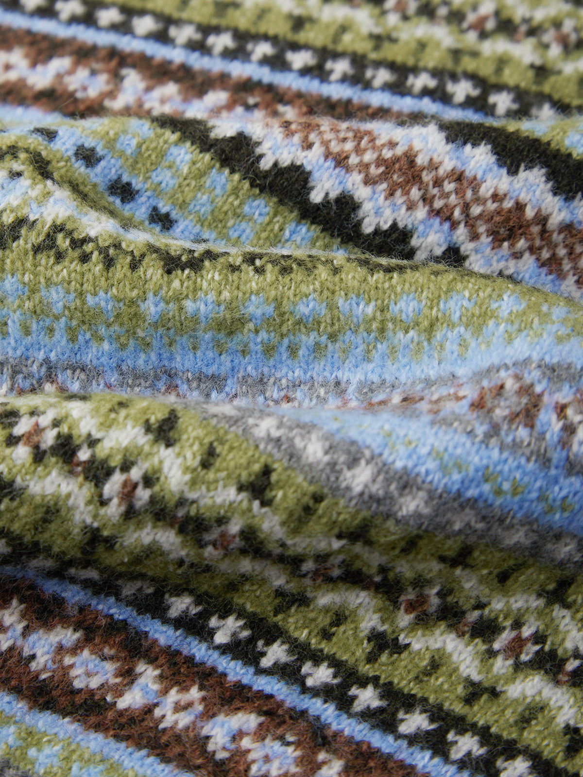 Neve Fairisle Double Neck Pullover