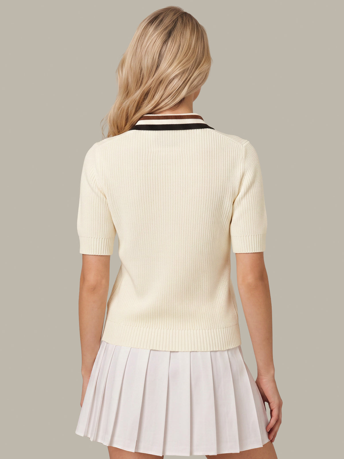 Briar: Contrast Trim Short Sleeve Polo