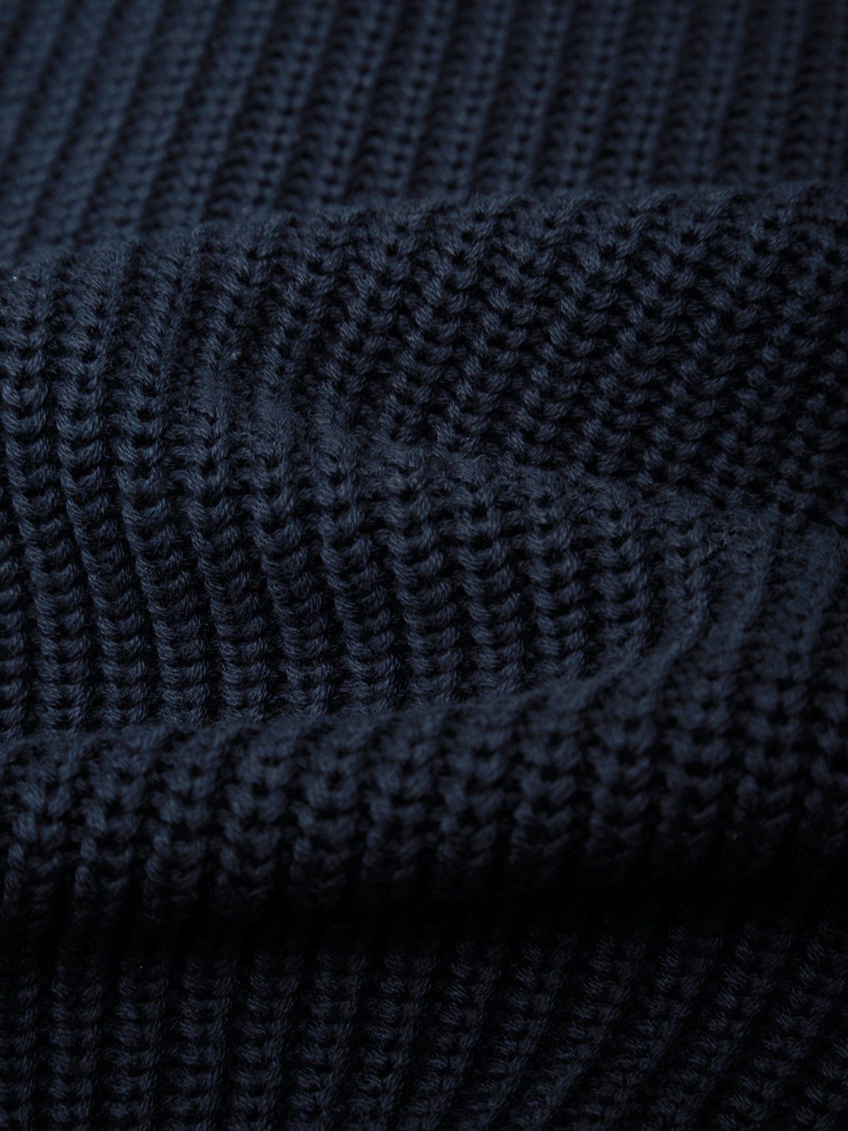 Close-up of dark blue textured fabric