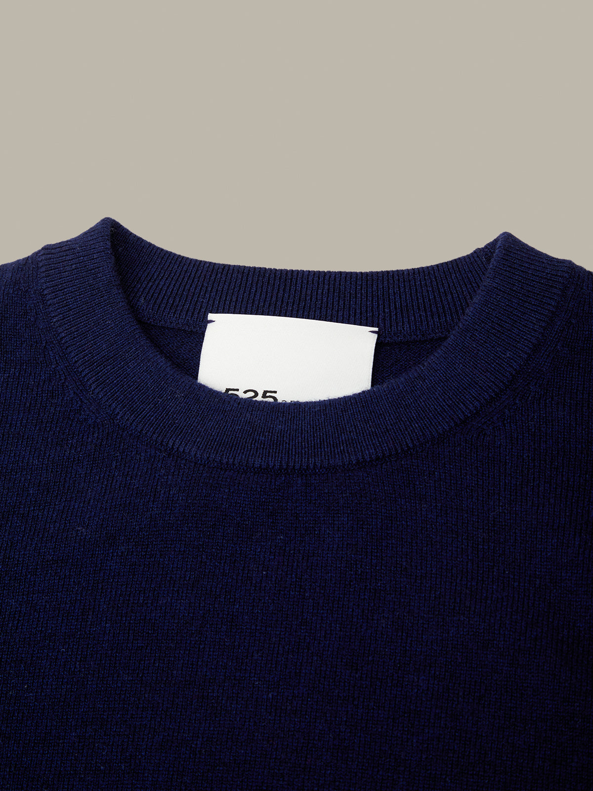 Cashmere Blend Cropped Crewneck Sweater