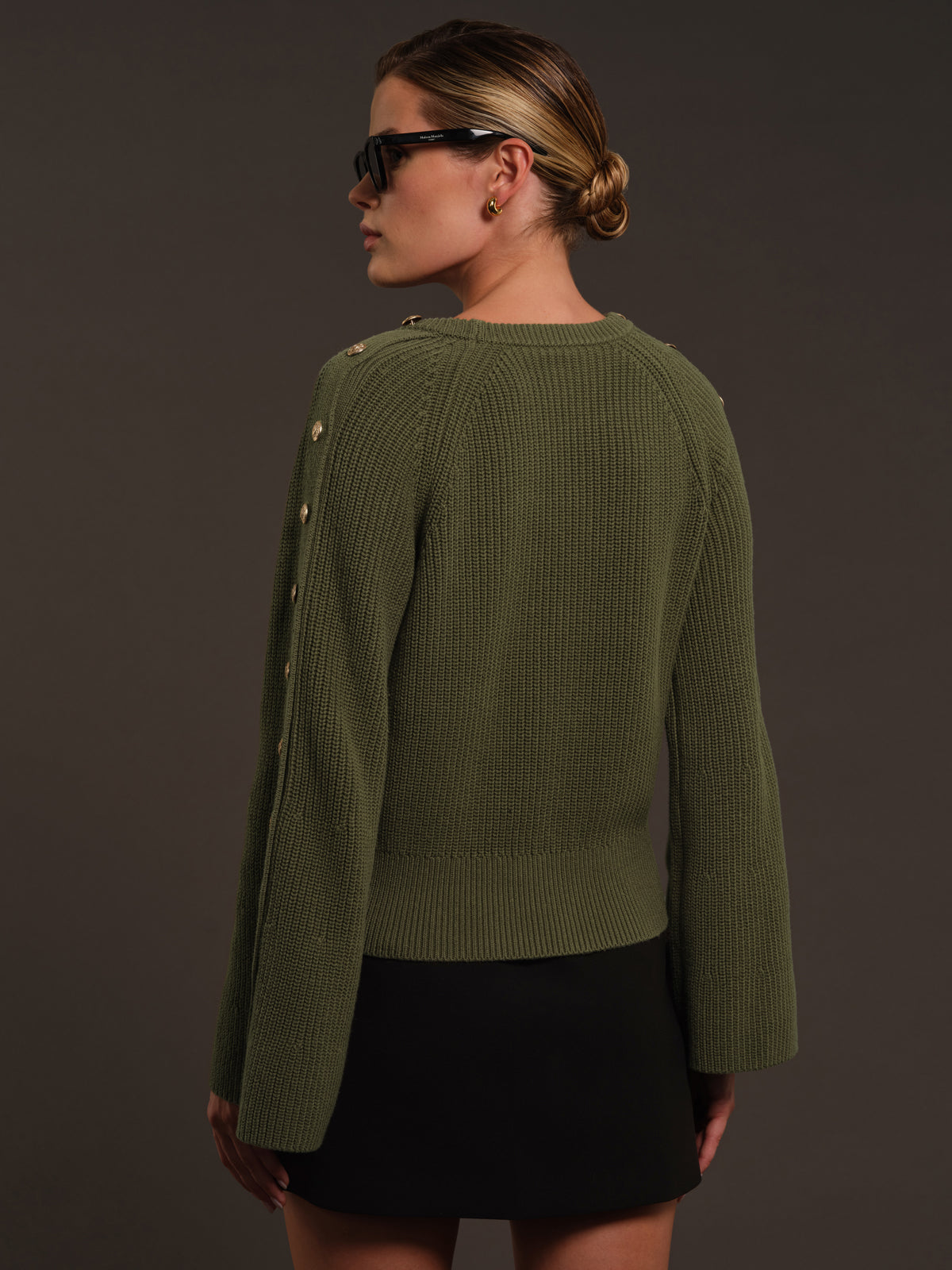 525 X DL10C: Greene Button-Sleeve Cotton Pullover