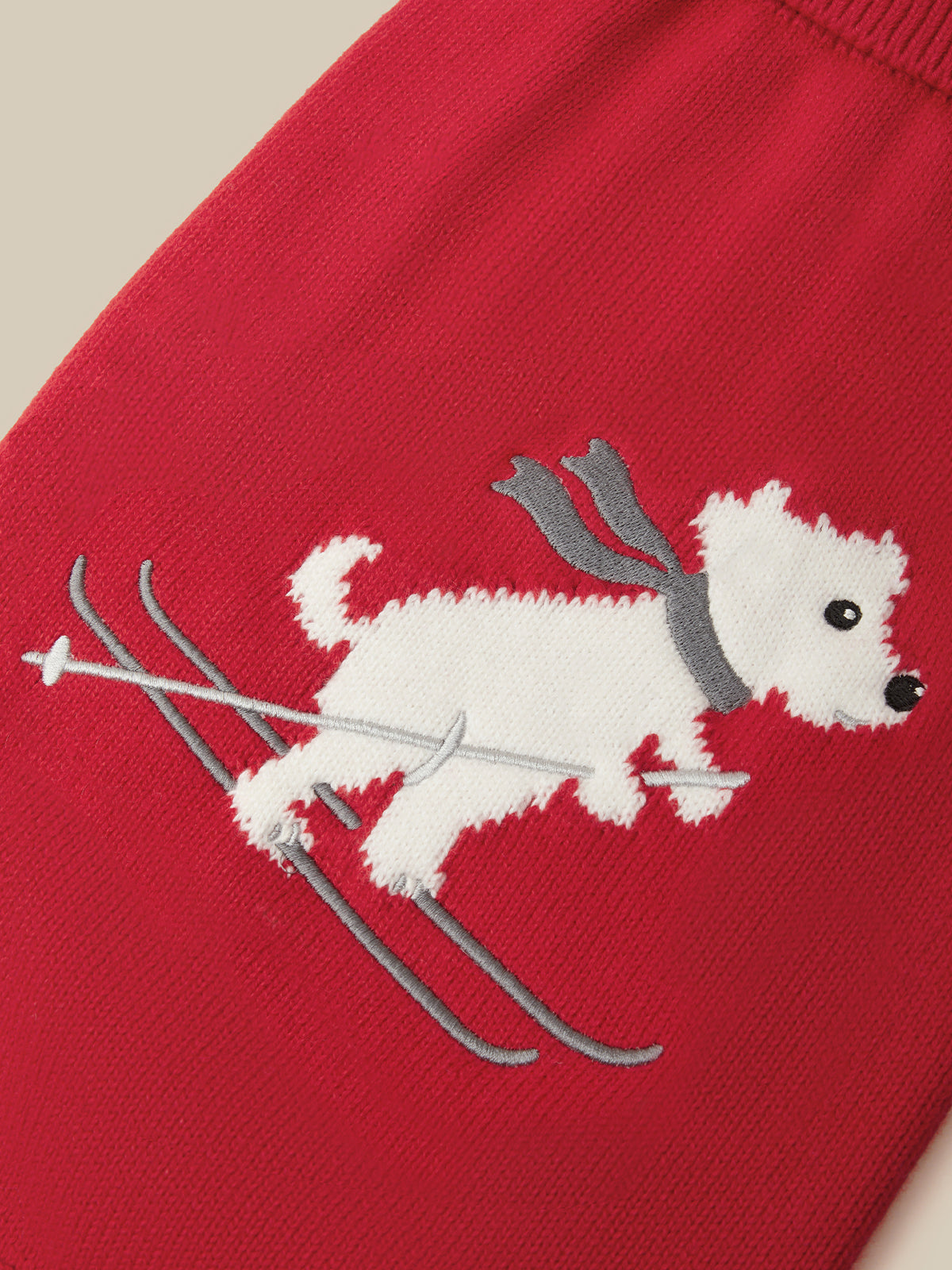 Cashmere Blend Ski Dog Sweater