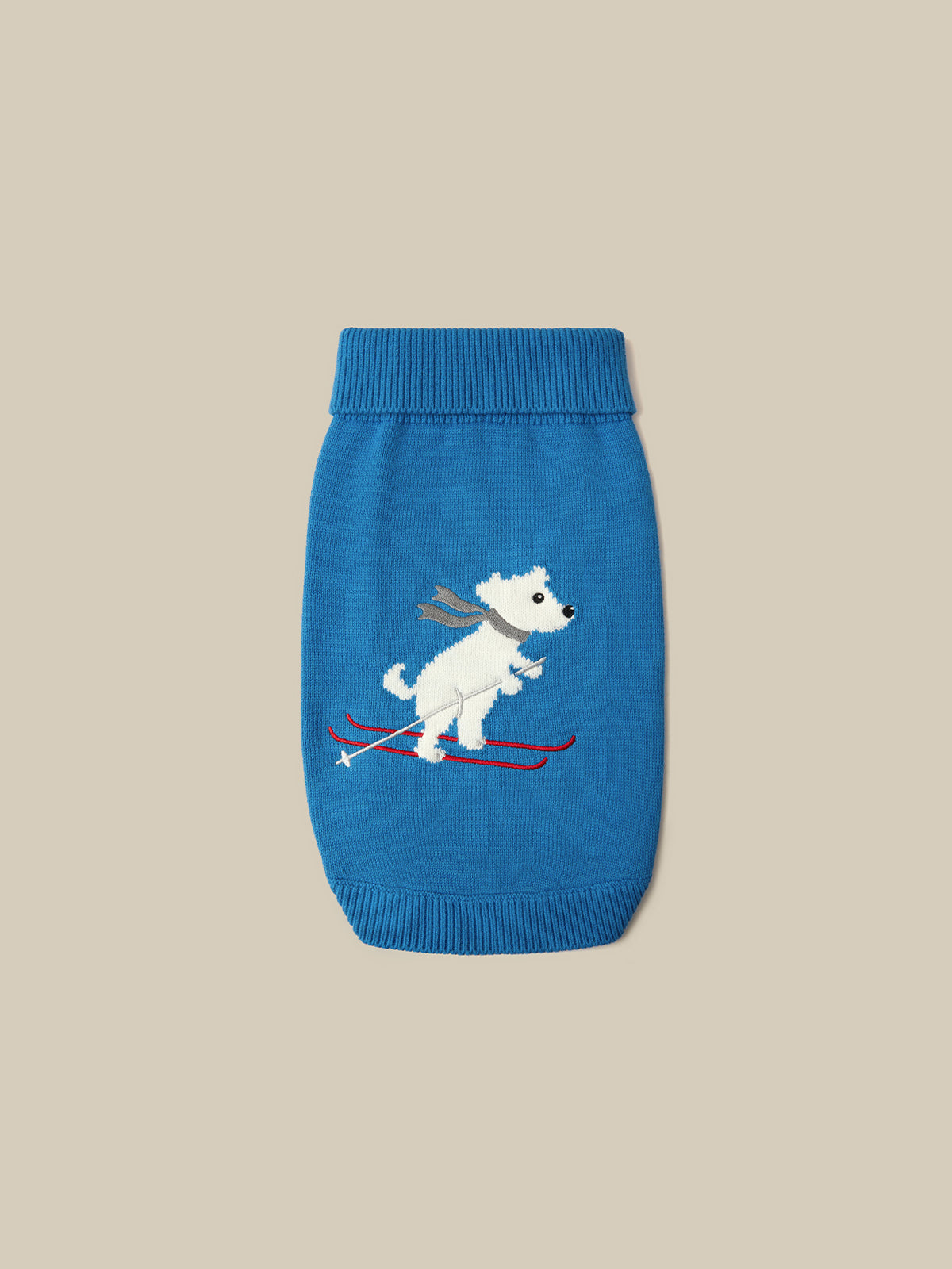 Cashmere Blend Ski Dog Sweater