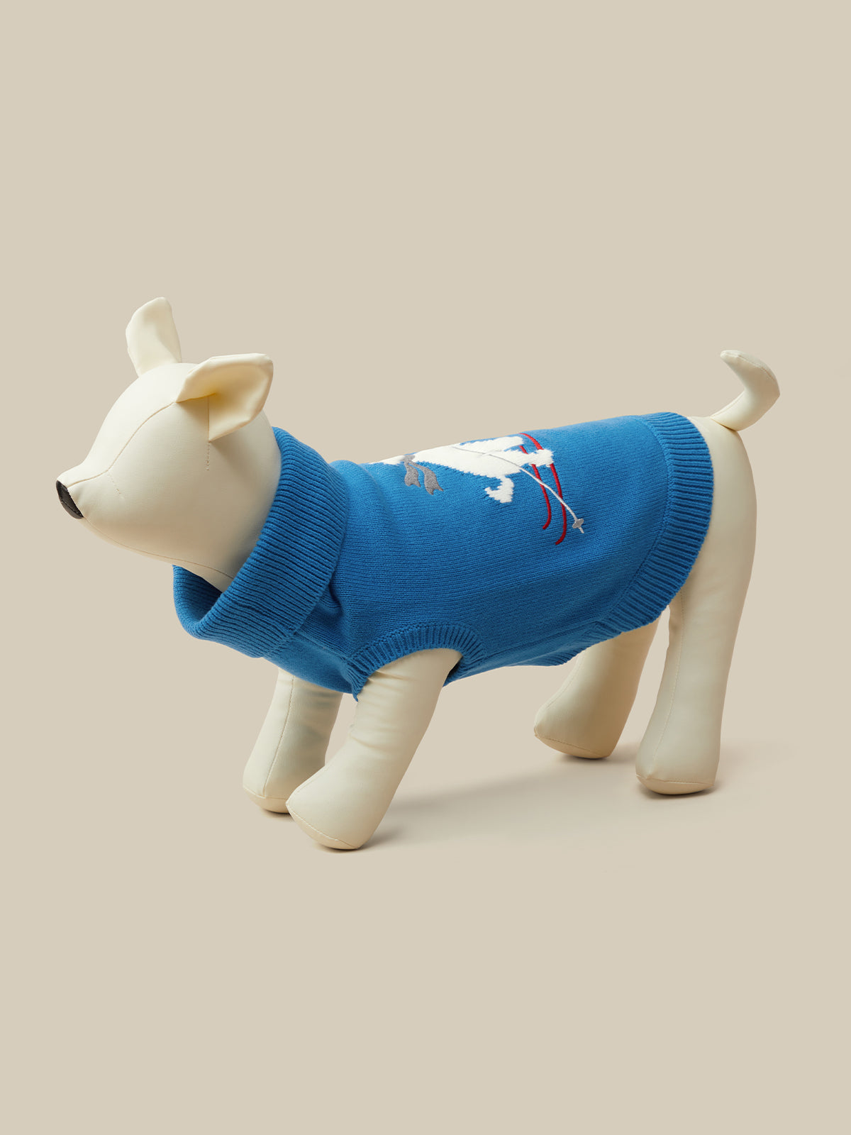 Cashmere Blend Ski Dog Sweater