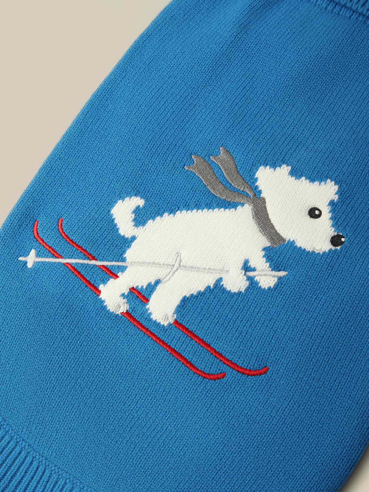 Cashmere Blend Ski Dog Sweater