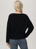 Cashmere Ruched Front Pullover