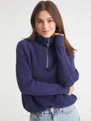 Nina: 3/4 Zip Sweater