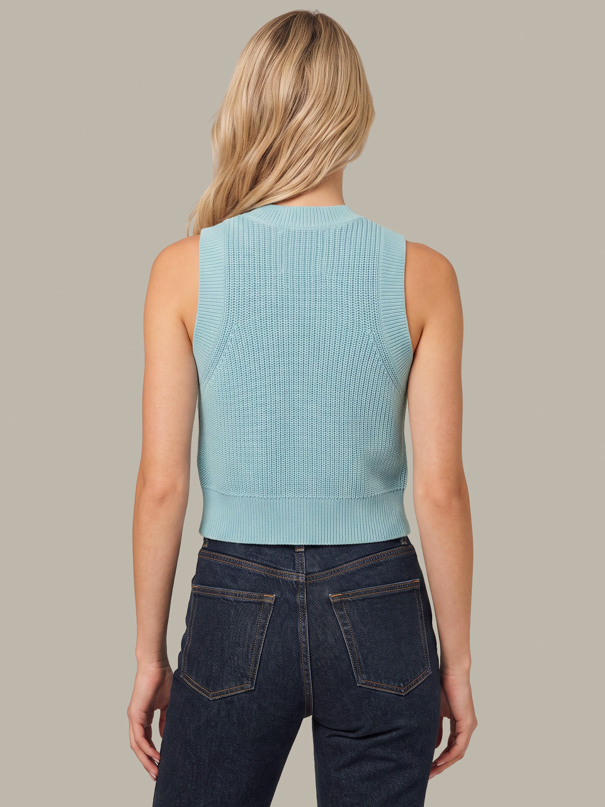 Demi: High Crewneck Cotton Tank