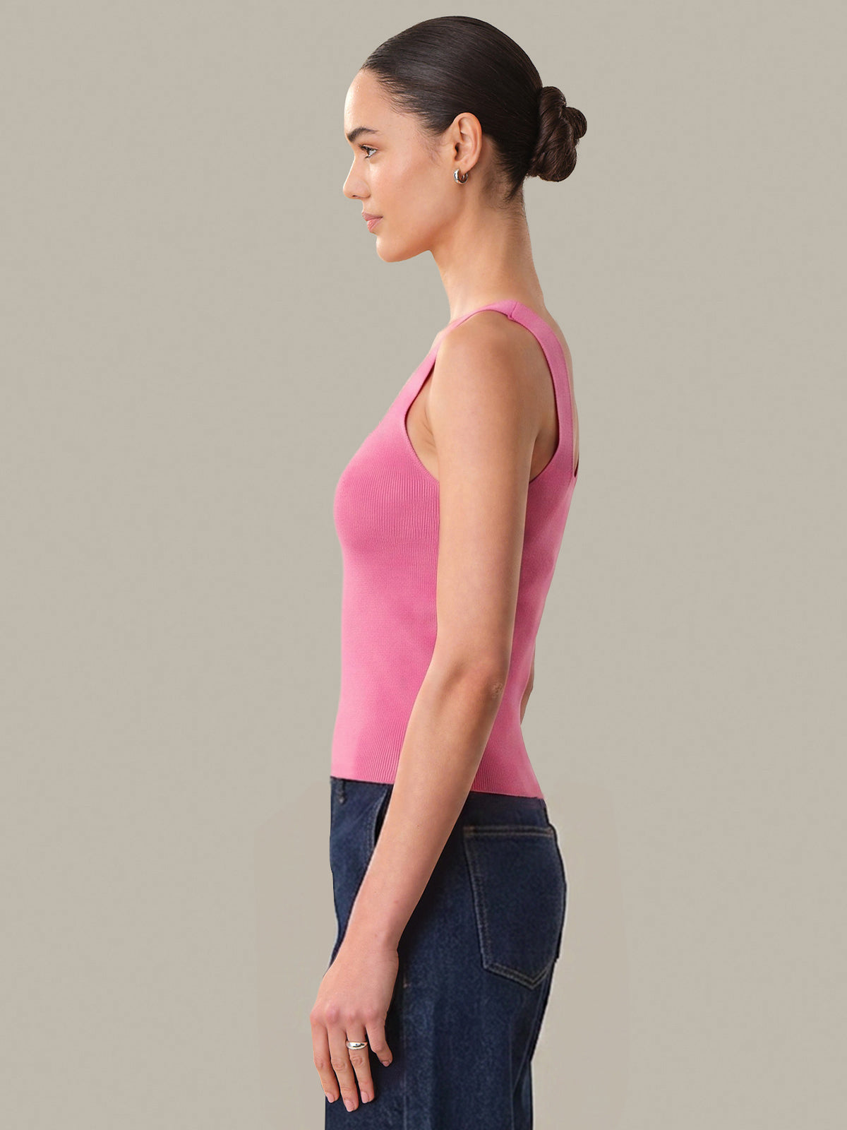 THESHISHIKUI ニットキャミ P.PINK タンクトップ KNIT CAMI / P.PINK – SHISHIKUI
