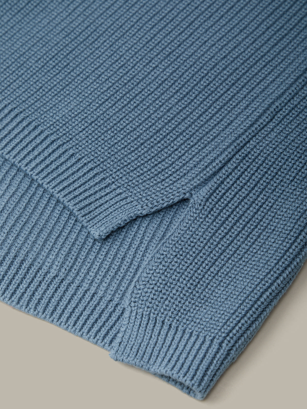 Emma: Crewneck Shaker Stitch Cotton Sweater