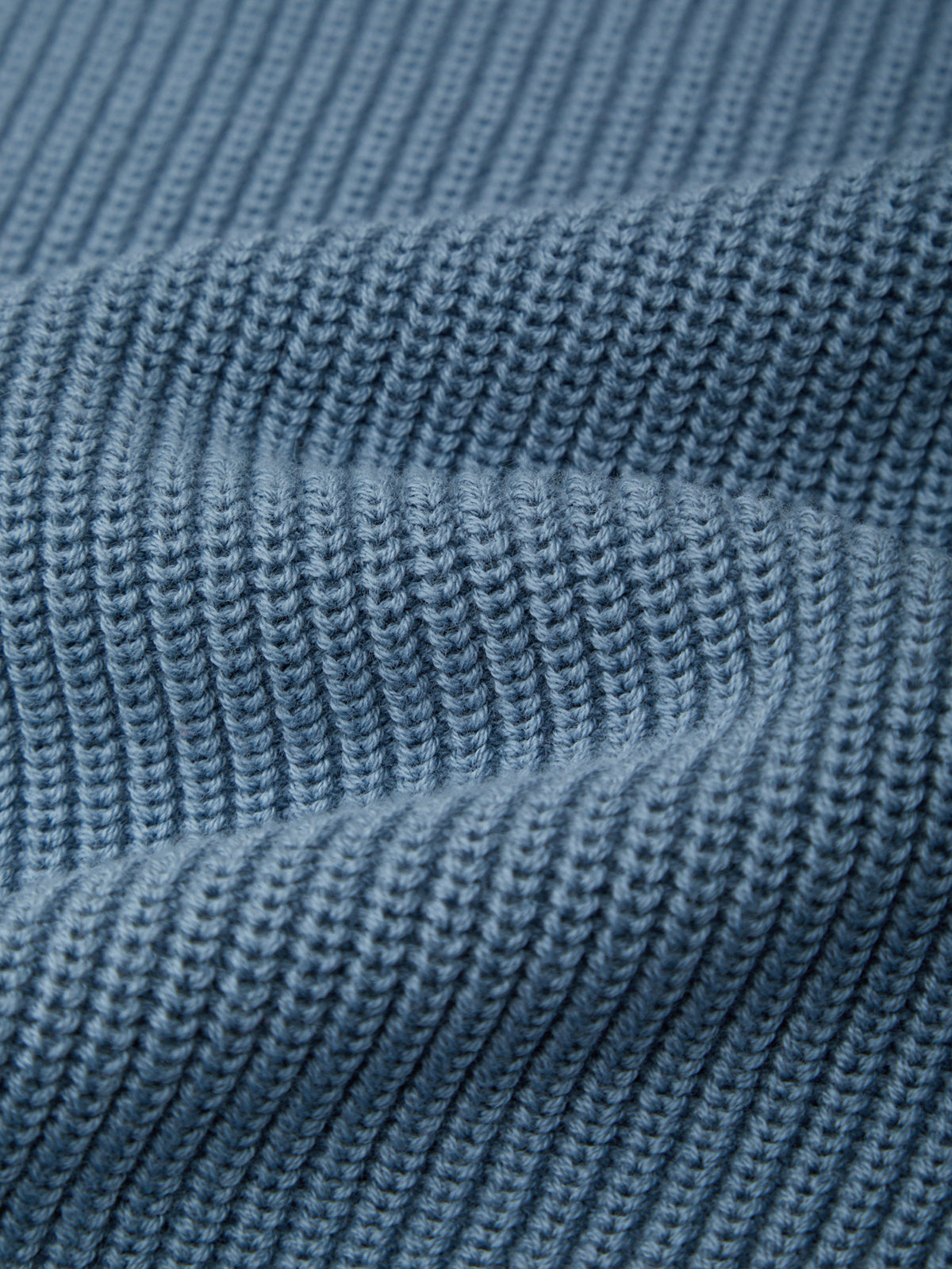 Emma: Crewneck Shaker Stitch Cotton Sweater