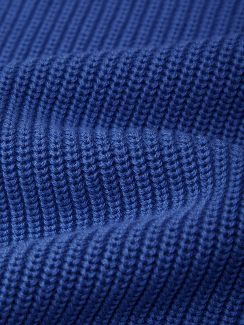 Emma Crewneck Shaker Stitch Cotton Sweater