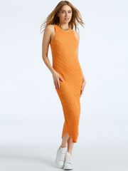 Charlotte: Asymmetrical Cable Dress