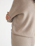 Harlow: Wrap-Front Rib Sweater
