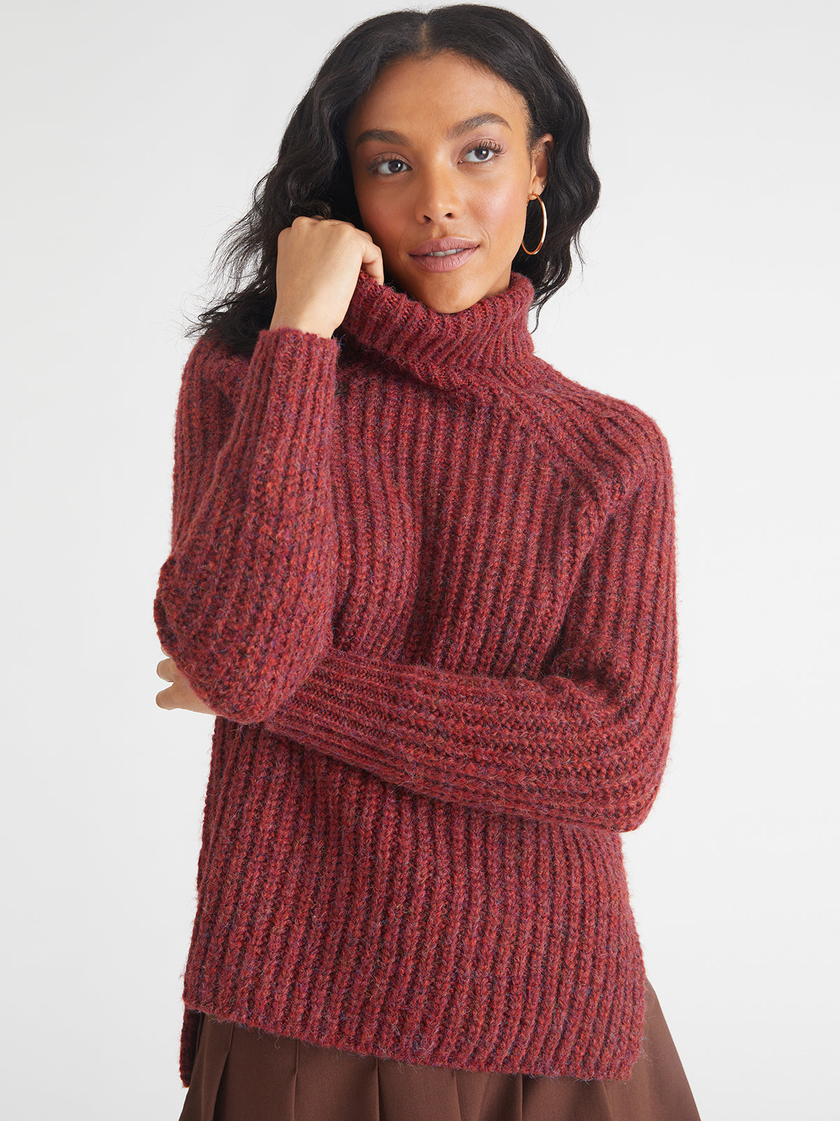525 America Stella: Shaker Turtleneck Sweater
