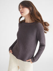 Jane: Metallic Creweneck Sweater