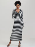 Raya: Stripe Polo Cotton Dress
