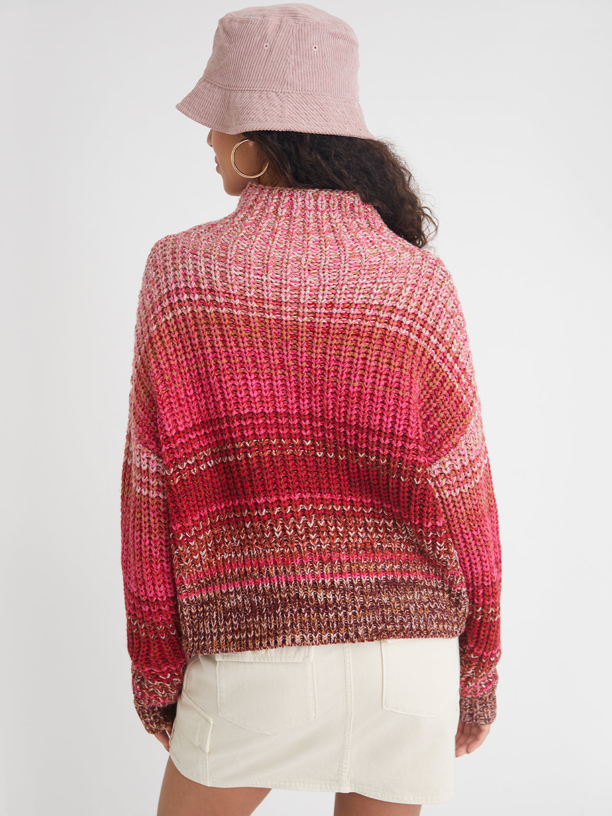 525 America Valerie: Ombre Mockneck Pullover Sweater