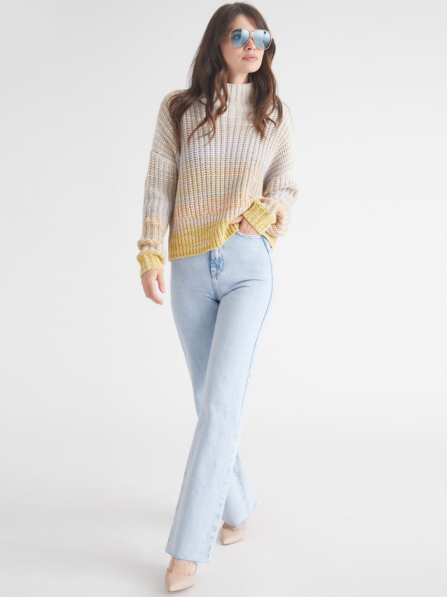 Valerie: Ombre Mockneck Pullover Sweater