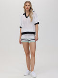 Elena: Crochet Colorblock Shorts