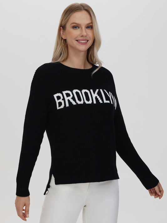 Brooklyn: Crewneck Shaker Stitch Sweater