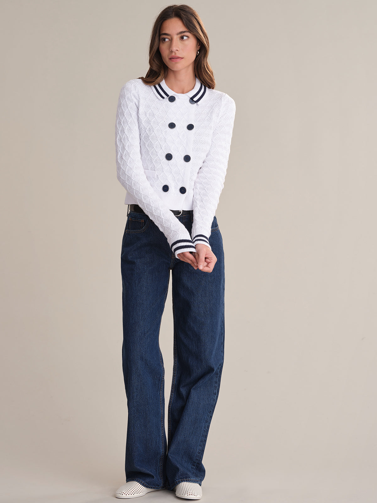 Leena: Double Breasted Cardigan