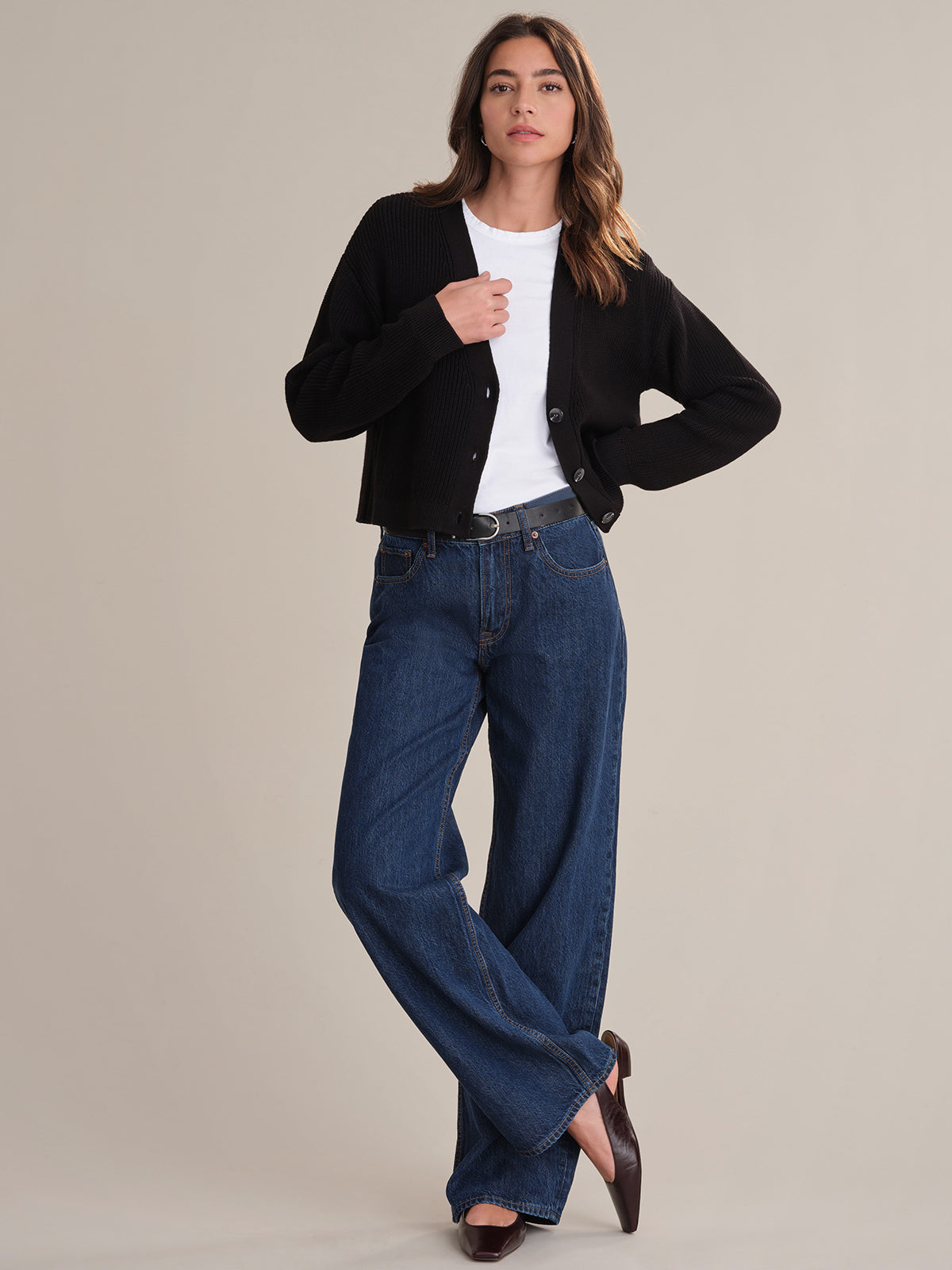 Charlie: Crop Cotton Cardigan