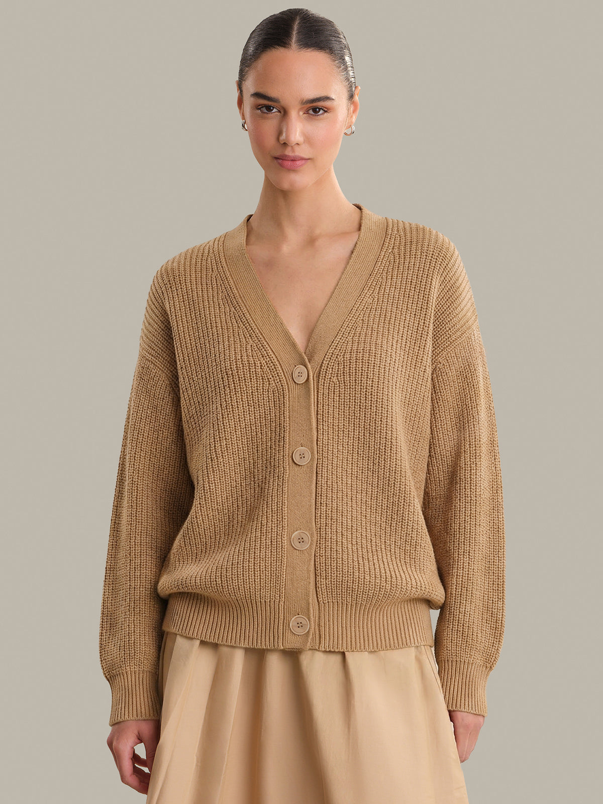 Emilia: Cotton Cocoon Cardigan