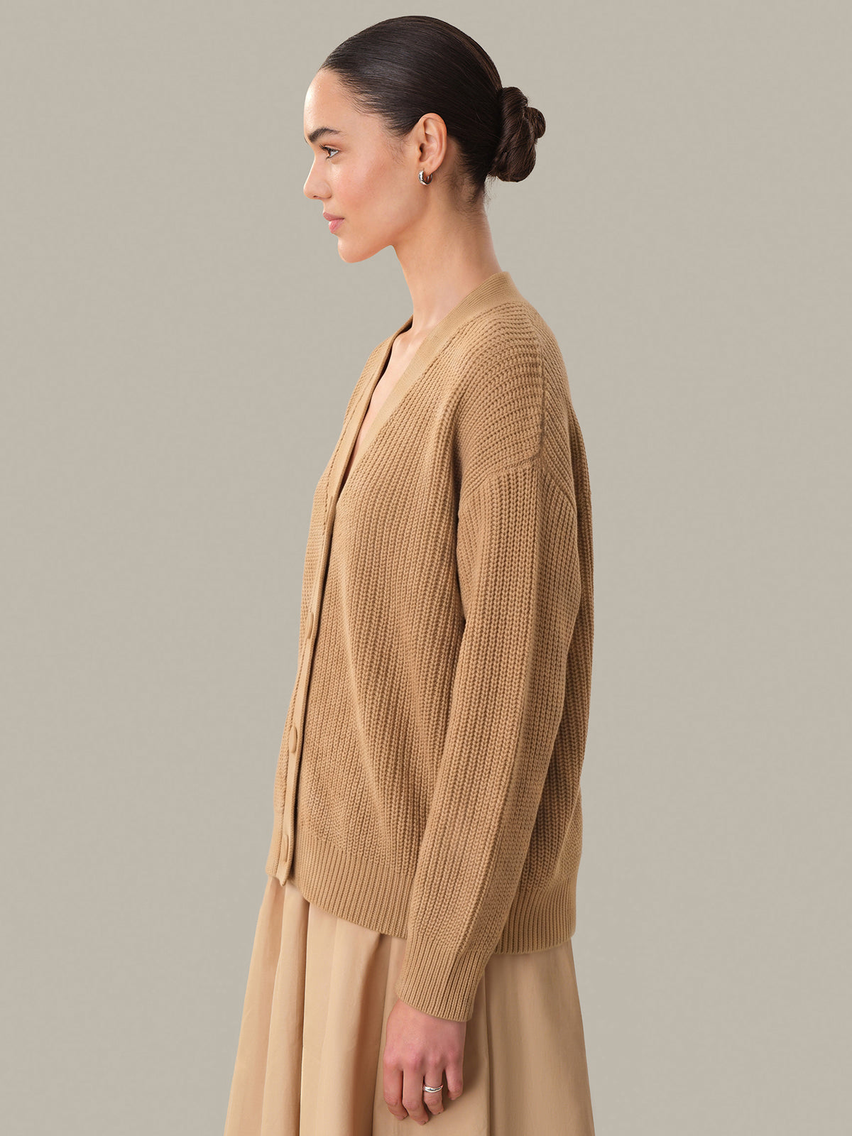 Emilia: Cotton Cocoon Cardigan