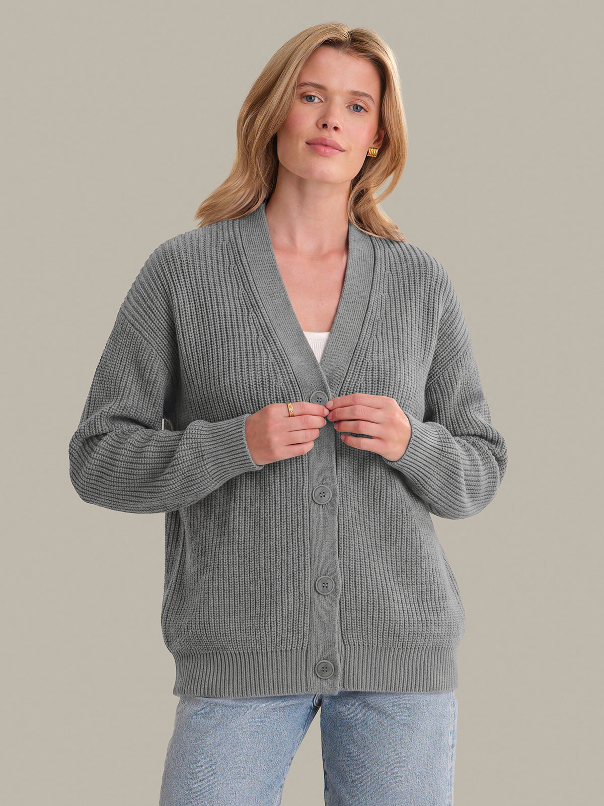 Emilia: Cotton Cocoon Cardigan