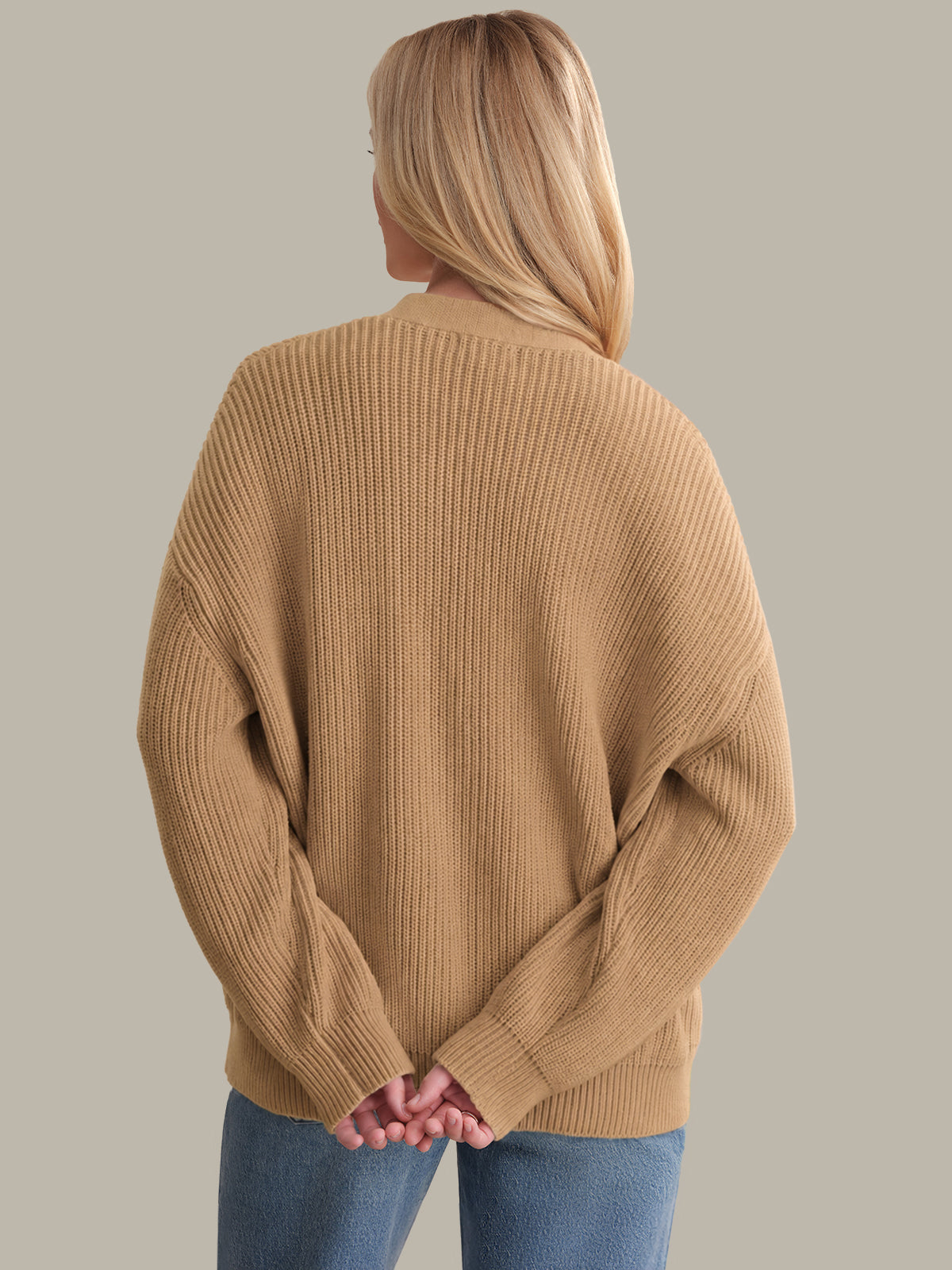 525 America emilia-cotton-cocoon-cardigan-camel-heather