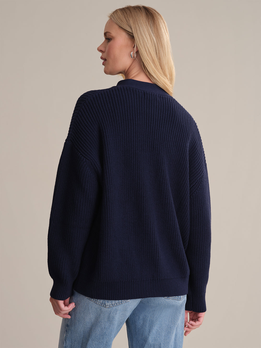CC 2025 Cardigan Off-white Blue Wool 325889