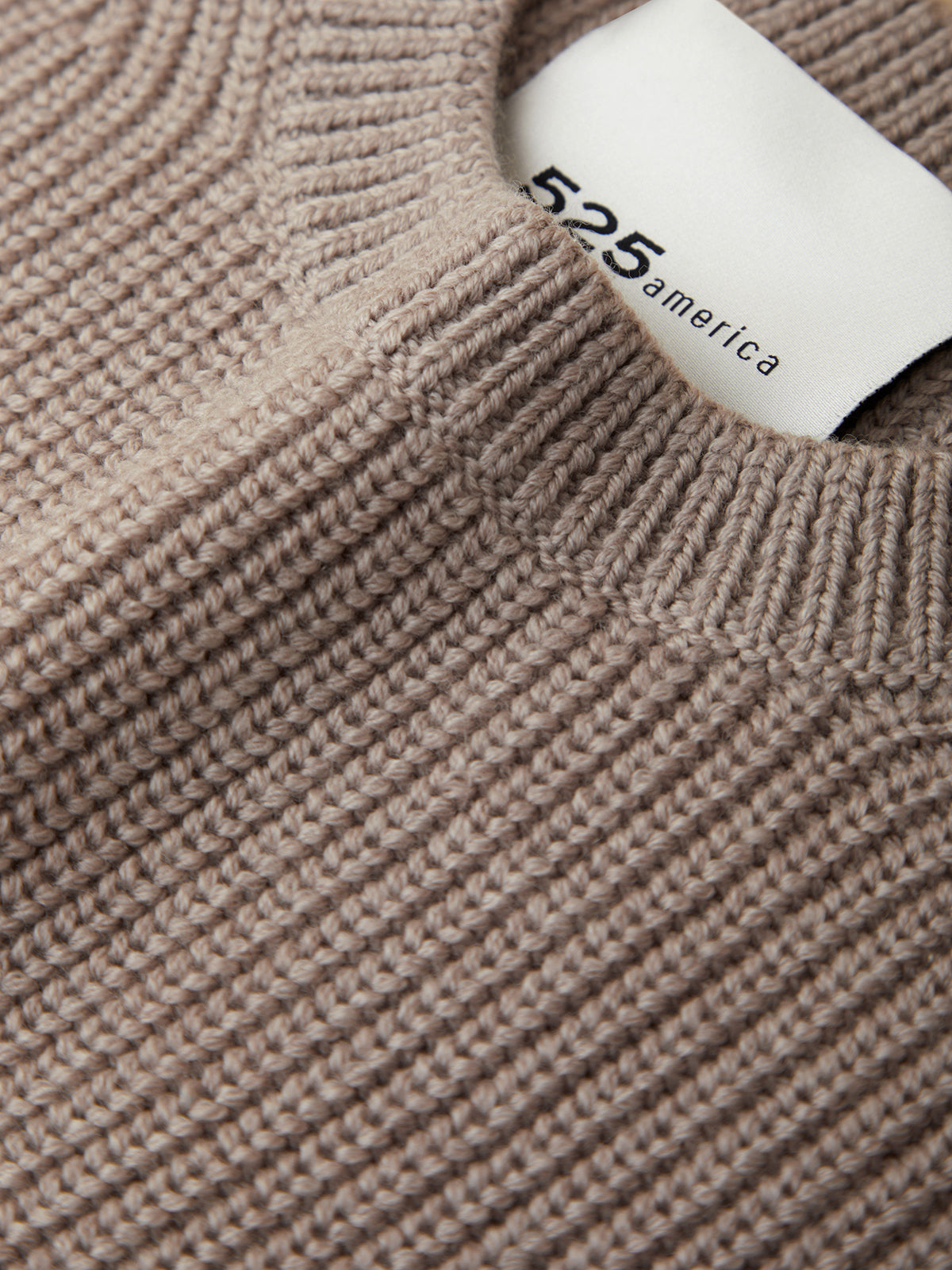 andmarry Emma check set up Sサイズ beige 525 America Emma: Wool Crewneck Shaker Stitch Sweater