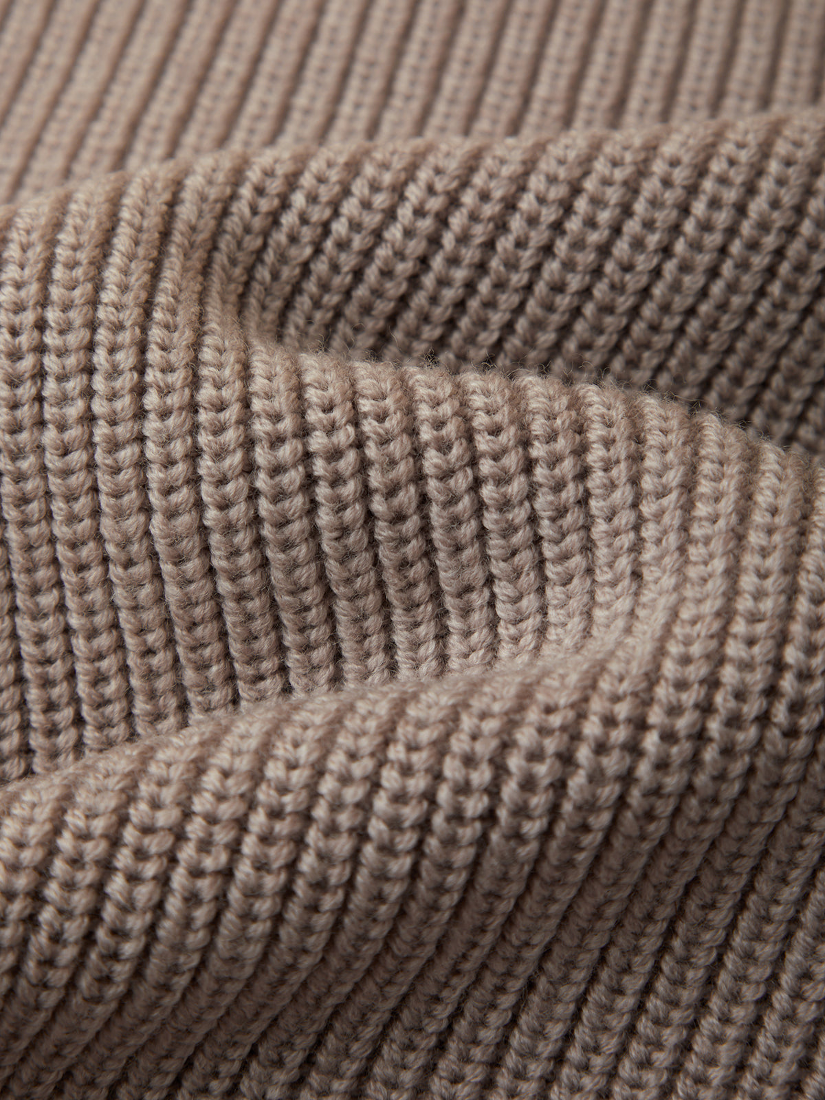 Close-up of brown knitted fabric