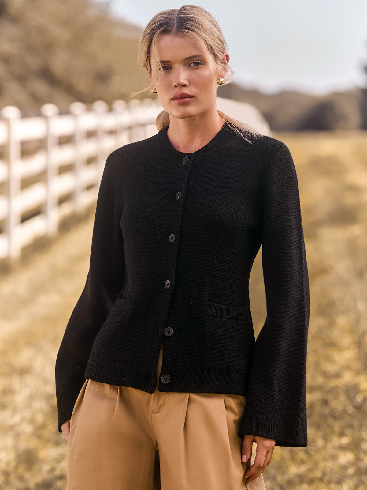 525 America Catherine: Wool Cardigan