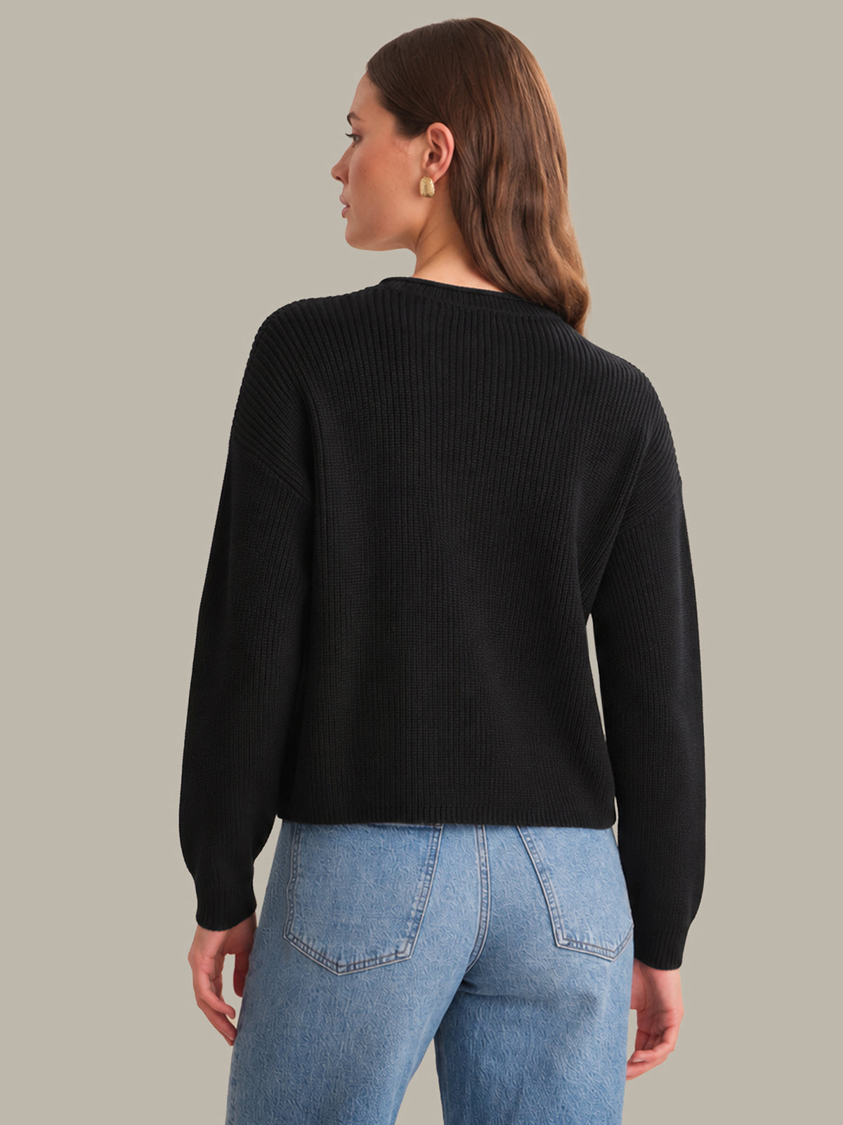 Daphne: Cropped Cotton Pullover