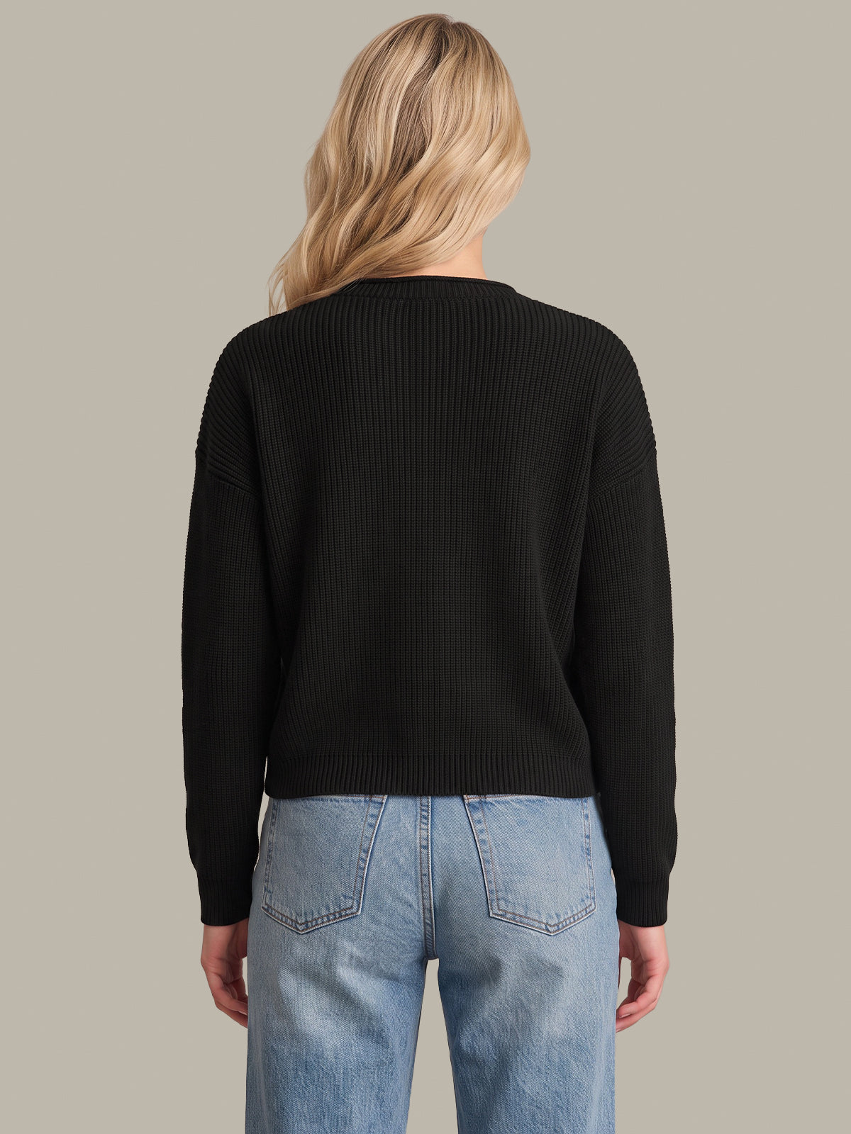 Daphne: Cropped Cotton Pullover