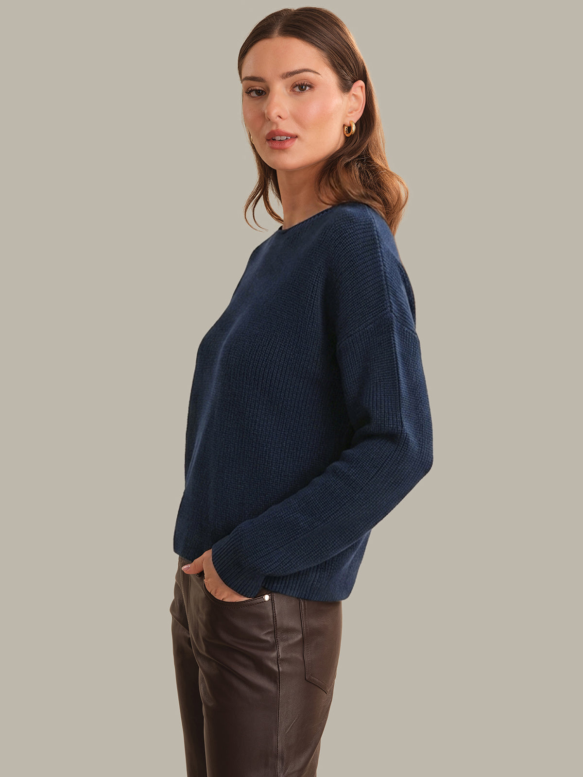 Daphne: Cropped Cotton Pullover