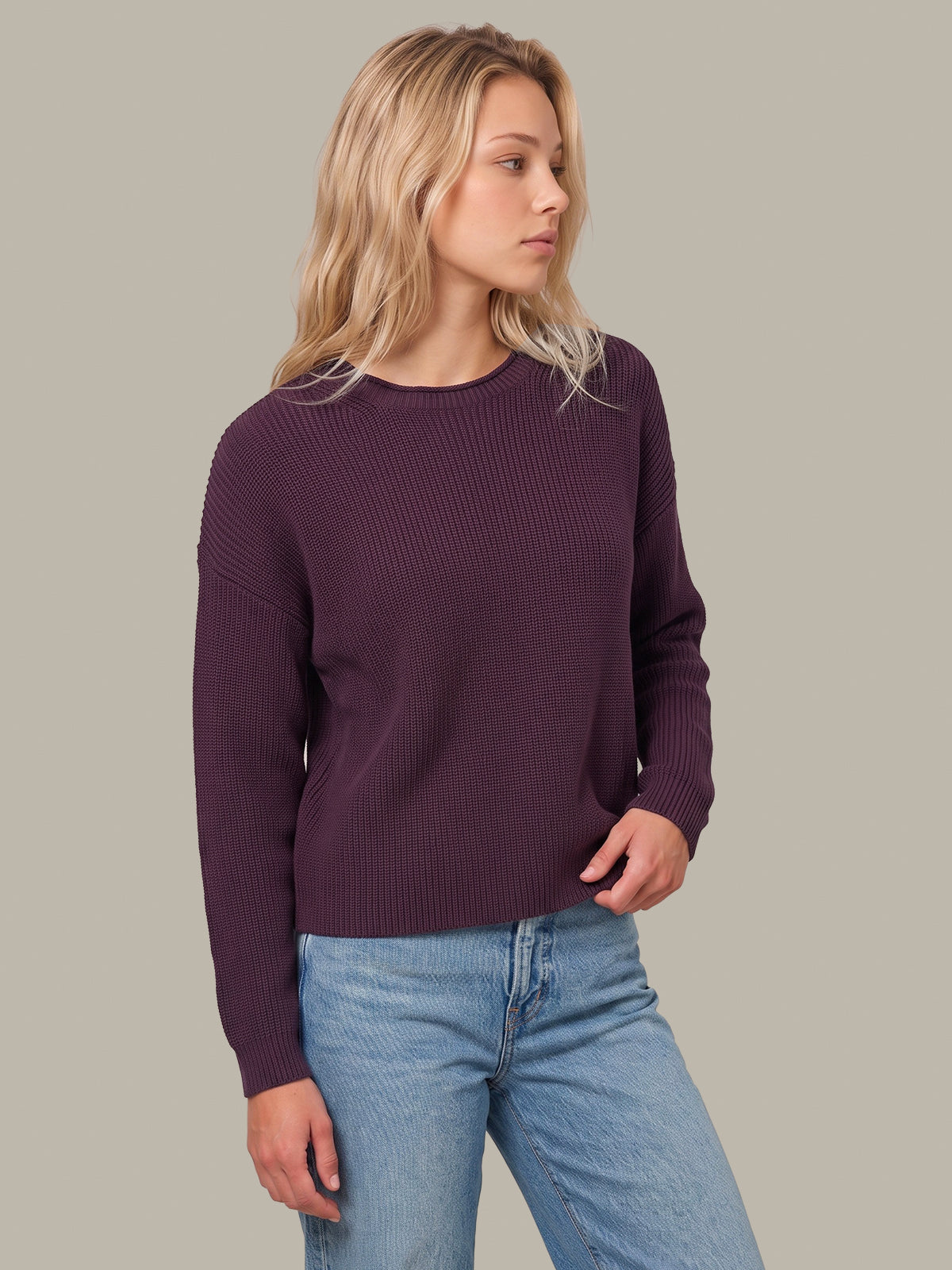 Daphne: Cropped Cotton Pullover