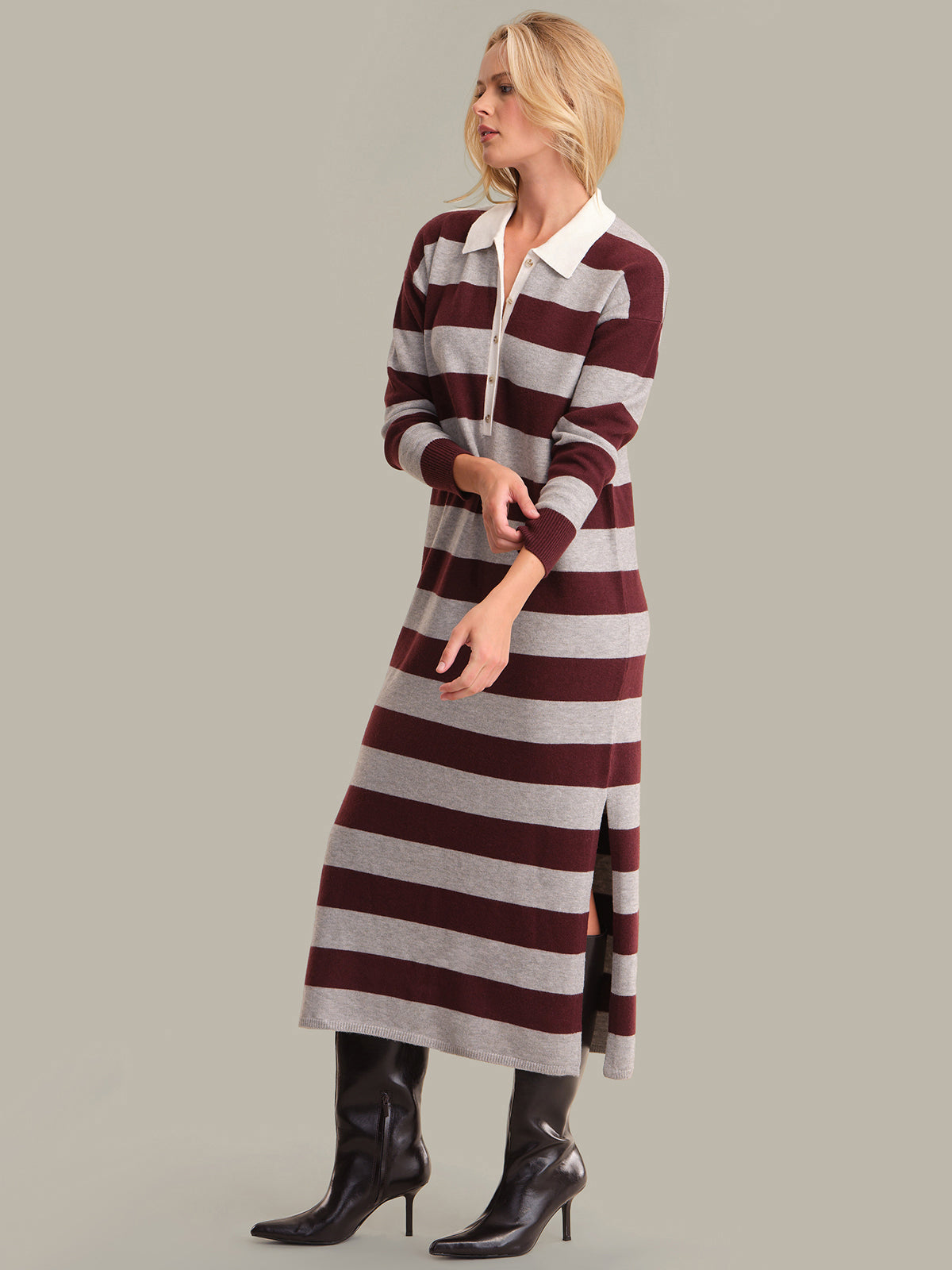 Ruthie: Rugby Stripe Maxi Dress