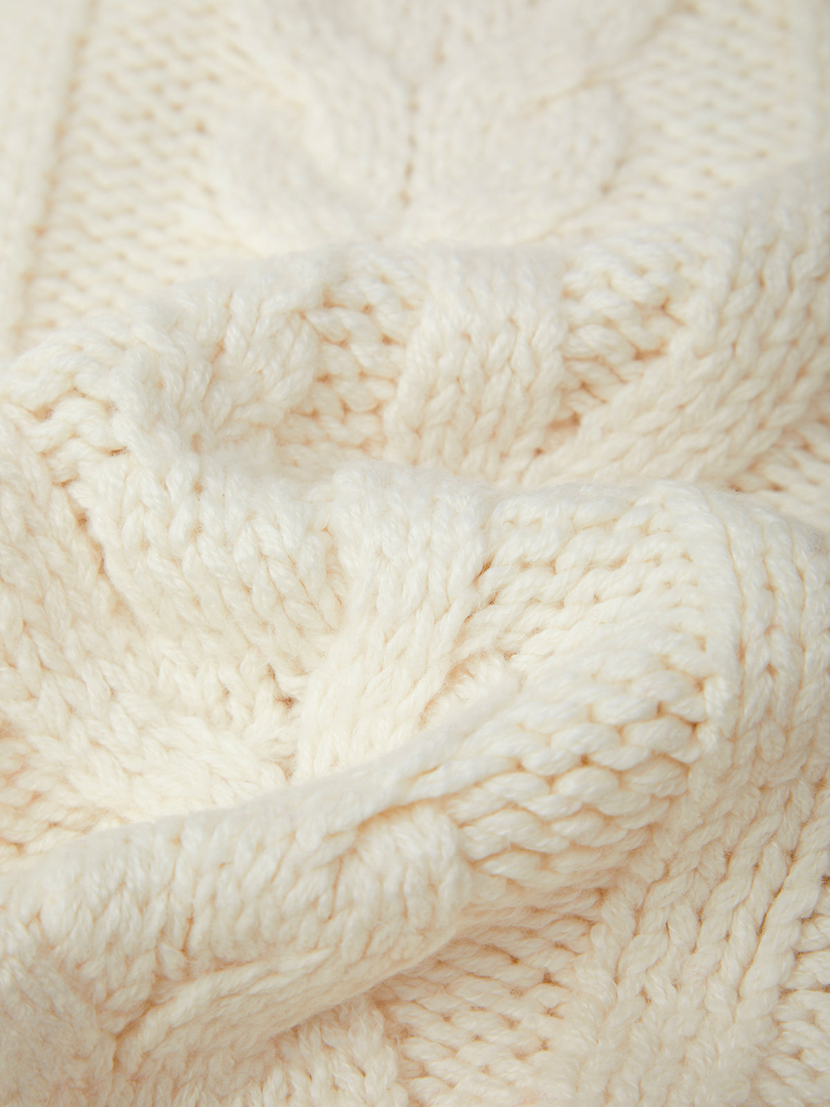 Close-up of textured white fabric