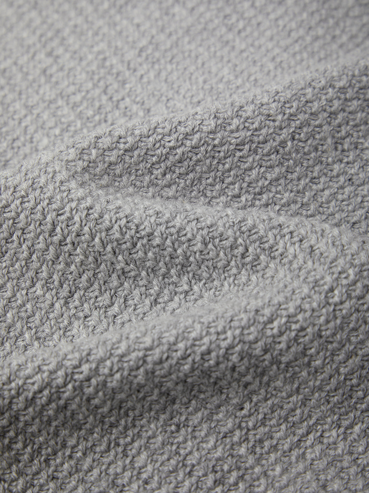 Close-up of gray textured fabric