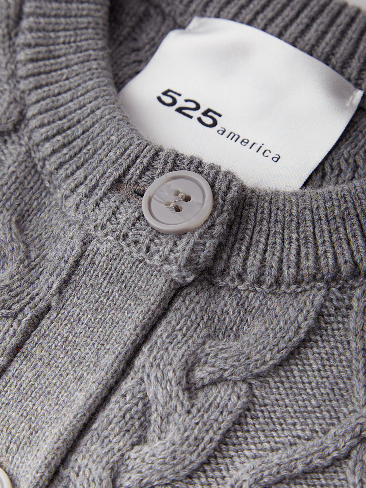525 America Florence: Cotton Cable Knit Cardigan