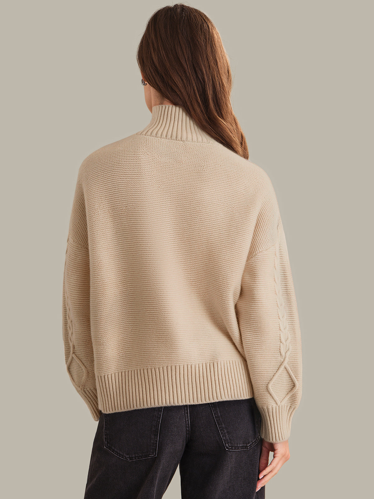 525 America Camille: Cashmere Blend Turtleneck Sweater